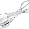 Chef Craft Premium Clear Salad Tongs Heavy Duty Design, 11.25-Inches Long (3-Pack)