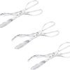Chef Craft Premium Clear Salad Tongs Heavy Duty Design, 11.25-Inches Long (3-Pack)
