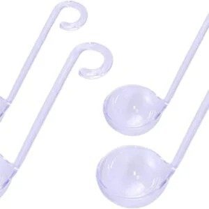 Chef Craft Plastic Mini Ladles in 2 Sizes, Set of 4, Clear