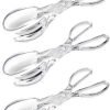 Chef Craft Premium Clear Salad Tongs Heavy Duty Design, 11.25-Inches Long (3-Pack)